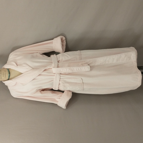 Blush Pink 100% Turkish Cotton Terry Robe Soft & Feminine Quality by Cypress 48" - Picture 1 of 12